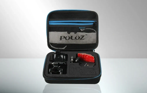 Puluz Waterproof Travel Case for Action Cameras and Accessories (23 x 17 x 7 cm)