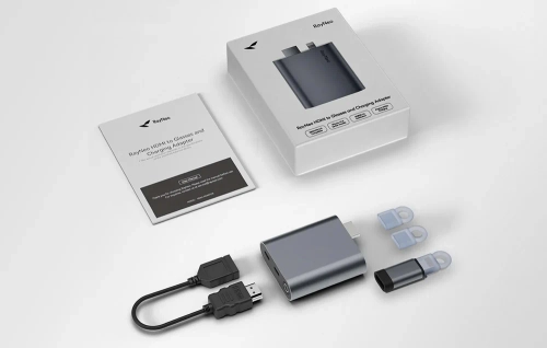 HDMI to USB-C adapter for charging AR RayNeo glasses