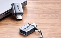 Перехідник USB на USB-C 3.1 UGREEN US270 (сірий)