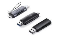 Кардрідер SD + microSD USB + USB-C UGREEN CM304 (чорний)