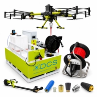 DCS X1 PRO + DJI Matrice 400 – system AeroCleaning do czyszczenia elewacji