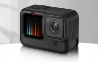 Puluz Silicone Case for GoPro HERO12/HERO11/HERO10/HERO9 Black with Lens Cover and Strap (Black)