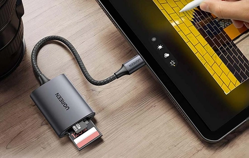 Czytnik kart USB-C, UGREEN CM401 (szary)