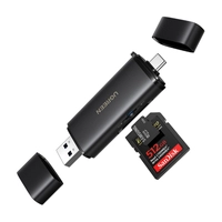 Картрідер USB-C/USB-A 2-в-1 Ugreen CM803, SD+TF 312 МБ/с
