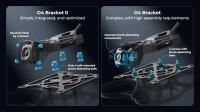 O4 BetaFPV camera mounting bracket (black)