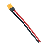 Złącze żeńskie Amass XT60H z kablem silikonowym 15 cm 12AWG (10 szt)