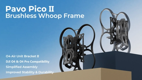 Frame channel for BetaFPV Pavo Pico II (gray transparent) | O4 Pro