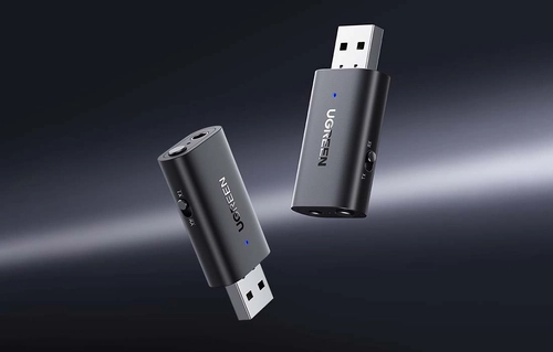 Аудіоадаптер UGREEN CM523, USB-A to Jack 3.5mm, Bluetooth 5.1 (чорний)