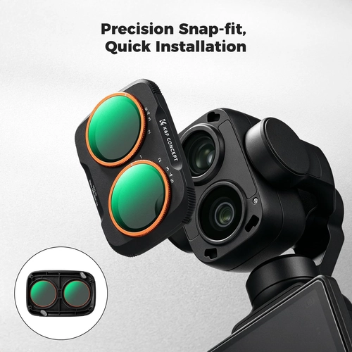 K&F; Concept 2-in-1 ND2-32 + Black Mist 1/4 Filter for the DJInd Osmo Pocket 4P