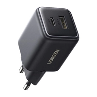 Мережевий зарядний пристрій Ugreen X514 USB + USB-C, GaN, 20 Вт (чорний)