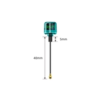 FlyFishRC OSPREY 5.8G IPEX 40mm LHCP Cyan Antenna