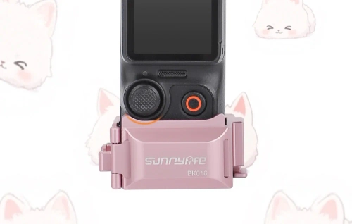 Швидкознімне кріплення Sunnylife 1/4'' "котяче вушко" для DJI Osmo Pocket 3 (рожеве)