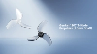 Пропелери Gemfan 1207 3-лопатеві, вал 1.0 мм, прозорі | серія Air65 II (12 шт.)