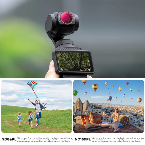 Набір з 4 фільтрів ND/PL K&F Concept для камери DJI Osmo Pocket 3