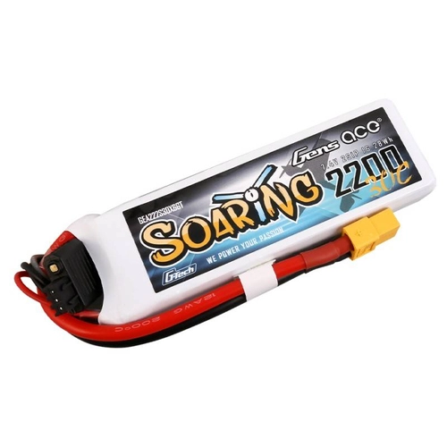 Battery Gens Ace G-Tech Soaring 2200mAh 7.4V 30C 2S1P XT60