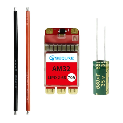 Brushless ESC 2-6S Lipo Powered 70A SEQURE SQESC 2670 (AM32) + BEC