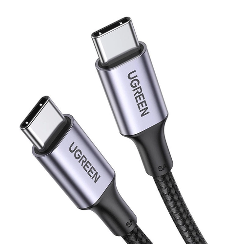 Кабель USB-C до USB-C Ugreen US316, 100W, 5A 0.5m (чорний)