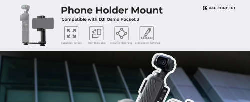 Phone holder for DJI Osmo Pocket 3 by K&F Concept