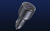 Ugreen EC705 2x USB-C + USB car charger, 130W (black)