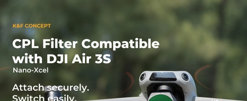 Фільтр CPL бренду K&F Concept для дрона DJI Air 3S
