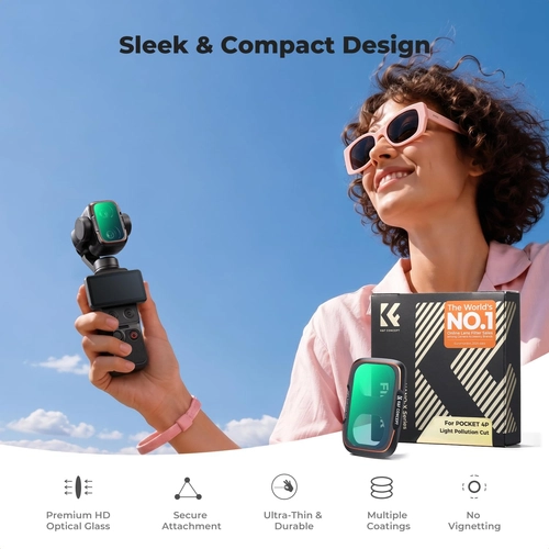 Filtr LPR marki K&F Concept do kamery DJI Osmo Pocket 4P