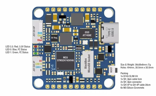 Kontroler lotu Pilotix H743-SLIM