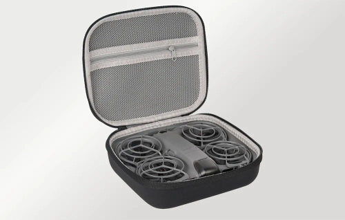 Шкіряний чохол Sunnylife з сітчастою кишенею для DJI Neo 2 (помаранчевий)
