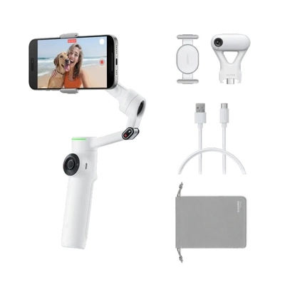 Гімбал для смартфона Insta360 Flow 2 Pro AI Tracker Bundle (Summit White)