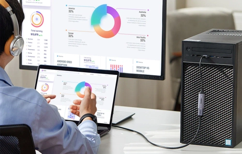 Ugreen CM489 video capture card / HDMI Grabber, 4K 60Hz, USB + USB-C