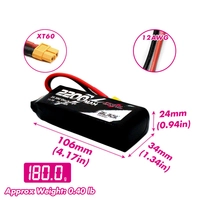 Akumulator CNHL 2200mAh 11.1V 3S 30C (Black) XT60
