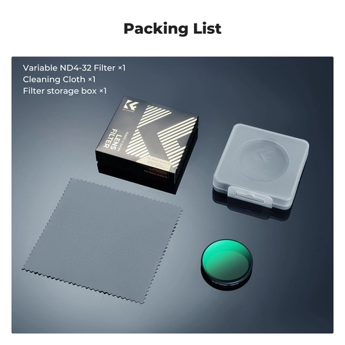 K&F Concept's VND4-32 filter for DJI Osmo Action 6 camera