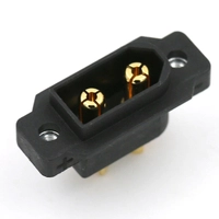 Amass XT60E-M XT60 Male Connector (Black) - 10pcs
