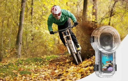 Puluz 60 m Waterproof Case with Quick-Release Clip forInsta360X5 (Transparent)