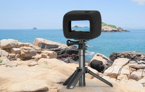 Osłona przeciwwietrzna Puluz DJI Osmo Action 3/4/5 Pro (czarna)