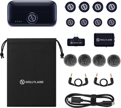 Hollyland LARK M3 Combo 4TX&amp;2RX USB-C Wireless Microphone