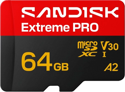 SanDisk Extreme PRO 64GB 200/90 MB/s 5K microSDXC A2 C10 V30 UHS-I U3 NEW