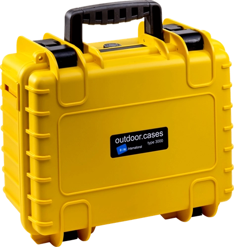 B&W suitcase type 3000 yellow (pre-cut foam)
