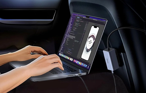 Ładowarka samochodowa Ugreen EC706, USB + 2x USB-C, 150W