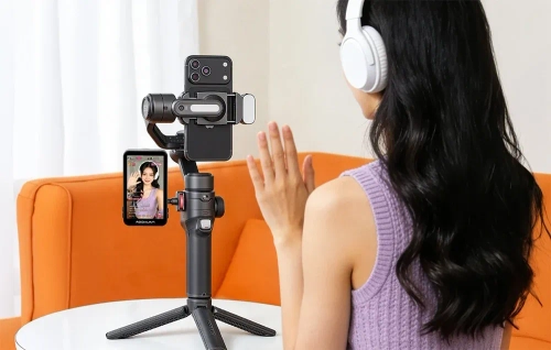 Gimbal AOCHUAN S3 z dodatkowym ekranem (czarny)