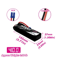 Akumulator CNHL 5000mAh 11.1V 3S 65C (Black) EC5