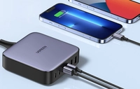 Мережевий зарядний пристрій UGREEN CD271 2xUSB-A, 4xUSB-C, GaN, 200W (чорний)