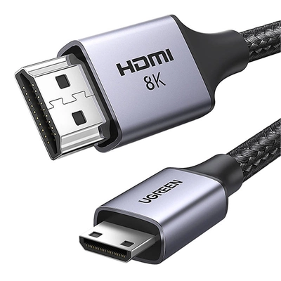 Кабель Mini HDMI - HDMI 8K UGREEN HD163 1м