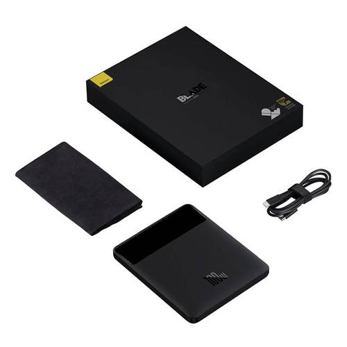 Powerbank Baseus Blade 20000mAh, 2xUSB + 2xUSB-C, 100W (czarny)