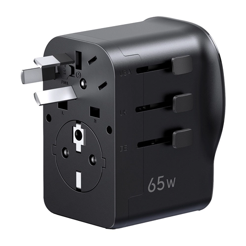 Ugreen S550 Universal Travel Adapter / Power Charger, 65W, 2x USB-C, 1x USB-A