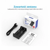 Ładowarka do akumulatorów / ogniw cylindrycznych Li-ion 18650 Xtar MC2 USB-C NEW