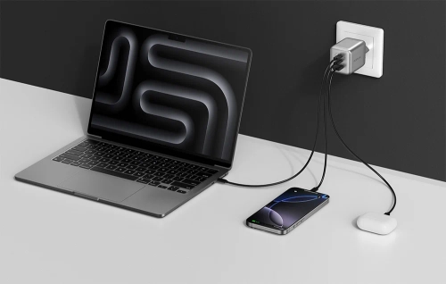 EcoFlow RAPID Pro 100W mains charger, 2xUSB-C, 1xUSB-A, GaN