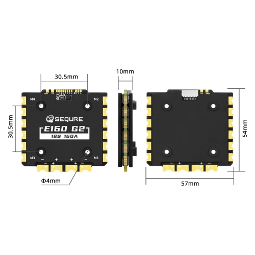 SEQURE E160 G2 30,5x30,5 4-12S 160 А ESC AM32