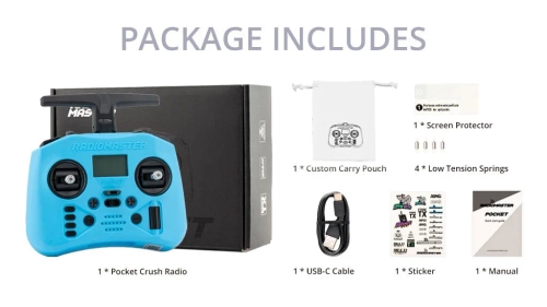 RadioMaster Pocket Crush Edition ELRS Controller - Blue