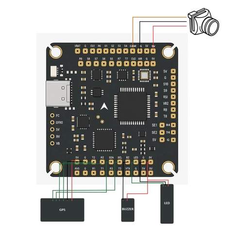 Pilotix H743 BMI270 Flight Controller