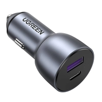 Ugreen CD213 Car Charger USB + USB-C, 36W (Gray)